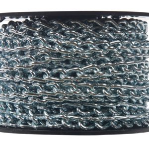Campbell No. 2/0 Twist Link Carbon Steel Machine Chain 3/16 in. D X 70 ft. L