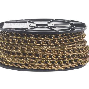 Campbell No. 2 Twist Link Carbon Steel Machine Chain 5/32 in. D X 70 ft. L