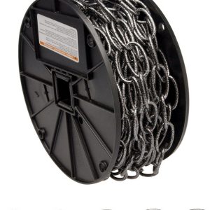 Campbell 10 Antique Silver Steel Decorative Chain 0.14 in. D 1.21 in.