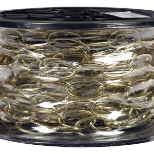 Campbell 10 Brass Glo Metal Decorative Chain 0.14 in. D 1.21 in.