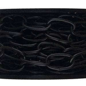 Campbell 10 Black Polycoated Black Metal Decorative Chain 0.14 in. D 1.21 in.