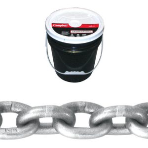 Campbell 3/8 in. Welded Carbon Steel Grade 43 High Test Chain 3/8 in. D X 75 ft. L
