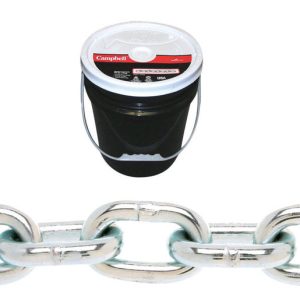 Campbell 1/4 in. Oval Link Carbon Steel Proof Coil Chain 1/4 in. D X 141 ft. L