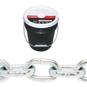 Campbell 5/16 in. Oval Link Carbon Steel Proof Coil Chain 5/16 in. D X 92 ft. L