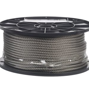 Campbell Electro-Polish Stainless Steel 3/16 in. D X 250 ft. L Cable