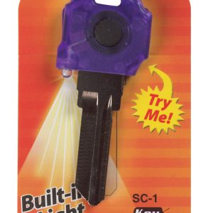 Giant Concepts LLC Keylights House Key Blank w/Flashlight Single For Fits Schlage SC1/Baldwin 1510 l