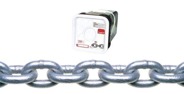 Campbell 5/16 in. Oval Link Carbon Steel Proof Coil Chain 5/16 in. D X 75 ft. L