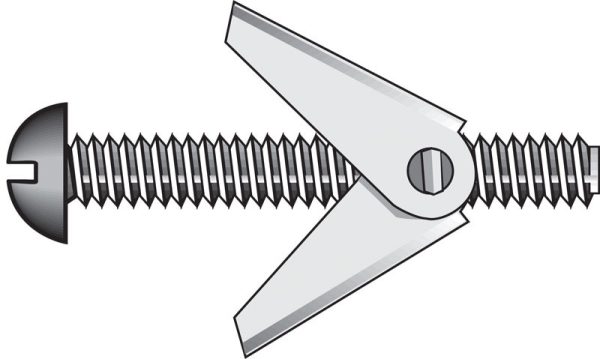 Hillman 1/8 in. D X 4 in. L Truss Steel Toggle Bolt 50 pk
