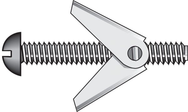 Hillman 3/16 in. D X 2 in. L Round Steel Toggle Bolt 50 pk