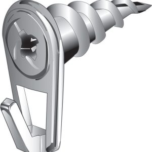 Hillman WallDriller Brass-Plated Gold Drywall Picture Hook 50 lb 2 pk