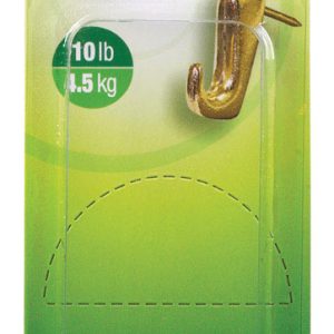 Hillman AnchorWire Brass-Plated Gold Push Pin Picture Hook 10 lb 5 pk