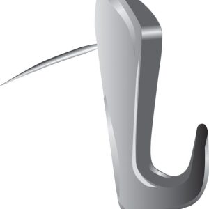 Hillman WallBiter Brass-Plated Silver Small Picture Hook 30 lb 4 pk