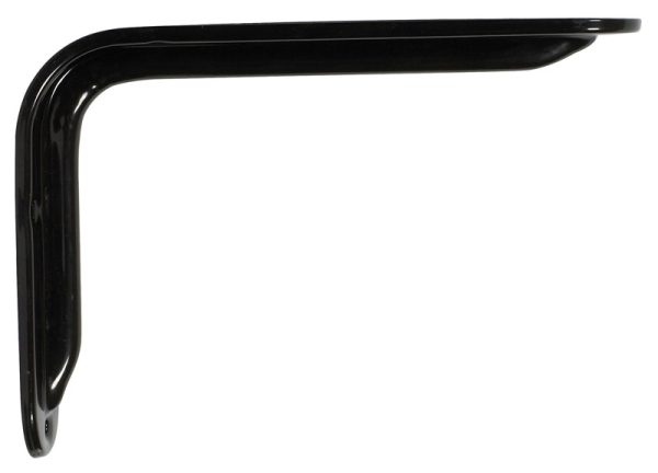 Knape & Vogt John Sterling Black Steel Bracket 12 Ga. 8 in. L 125 lb