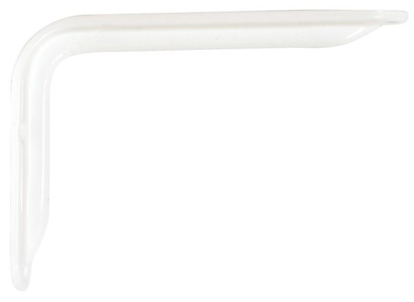 Knape & Vogt John Sterling White Steel Bracket 12 Ga. 8 in. L 125 lb