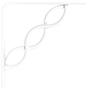 Knape & Vogt John Sterling White Steel Bracket 12 Ga. 6 in. L 100 lb