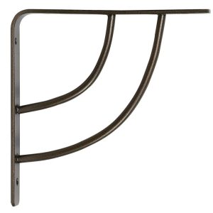 Knape & Vogt John Sterling Bronze Bracket 12 Ga. 6 in. L 100 lb