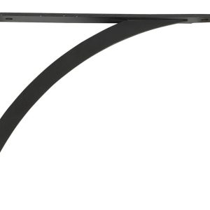 John Sterling Black Steel Elegant Bracket 12 Ga. 7 in. L 100 lb