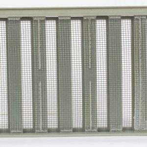 Air Vent 8 in. H X 16 in. W Black Plastic Foundation Vent
