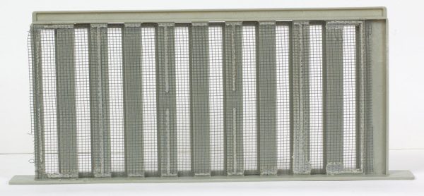 Air Vent 8 in. H X 16 in. W Black Plastic Foundation Vent
