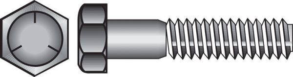 Hillman 1/2 in. D X 7 in. L Heat Treated Zinc Steel Hex Head Cap Screw 25 pk