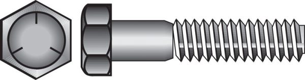 Hillman 1/2 in. D X 8 in. L Heat Treated Zinc Steel Hex Head Cap Screw 25 pk