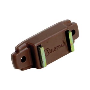 Amerock 3/4 in. W X 1-15/16 in. L Brown Plastic Magnetic Catch 1 pk