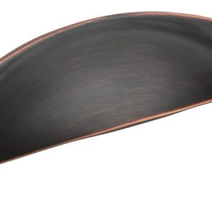 Amerock Essential'Z Series Pull Cup Flush Pull Oil-Rubbed Bronze 1 pk