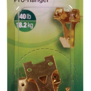 Hillman AnchorWire Brass-Plated Gold Professional Picture Hanger 40 lb 3 pk