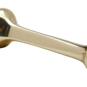 Schlage 3-1/8 in. W X 7/8 in. L Metal Bright Brass Door Stop Mounts to door and wall
