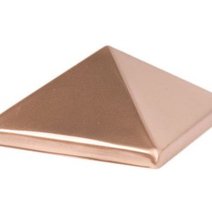 Waddell 4 in. H X 4 in. L Prefinished Brown Copper Post Cap