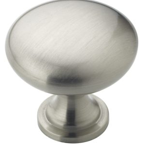 Amerock Allison Round Cabinet Knob 1-1/4 in. D 1-1/8 in. Satin Nickel 1 pk