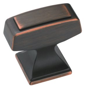 Amerock Mulholland Square Furniture Knob 1-1/4 in. D 1-1/8 in. Oil Rubbed Bronze 1 pk