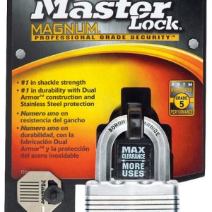 Master Lock Magnum 1-9/16 in. H X 1-3/4 in. W X 1-3/4 in. L Steel Dual Ball Bearing Locking Padlock