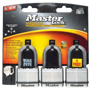 Master Lock Magnum 1-7/16 in. H X 5/16 in. W X 2 in. L Laminated Steel Ball Bearing Locking Padlock