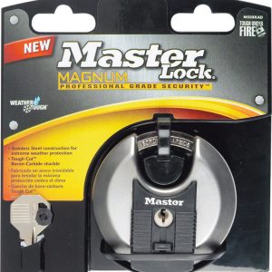 Master Lock 3-3/32 in. H X 1-13/64 in. W X 3-1/8 in. L Steel Ball Bearing Locking Disk Padlock Keyed