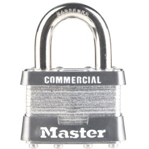 Master Lock 1-5/16 in. H X 1 in. W X 1-3/4 in. L Laminated Steel Double Locking Padlock Keyed Alike