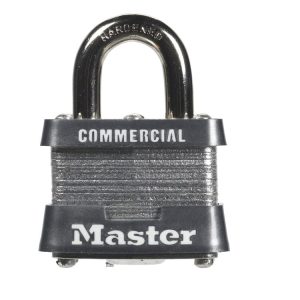 Master Lock 1-5/16 in. H X 1-5/8 in. W X 1-9/16 in. L Steel 4-Pin Cylinder Padlock Keyed Alike