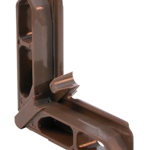 Prime-Line Brown Plastic 7/16 in. W X 3/4 in. L Screen Frame Corner 1 pk