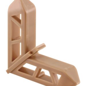 Prime-Line Bronze Plastic 3/4 in. W X 7/16 in. L Screen Frame Corner 1 pk