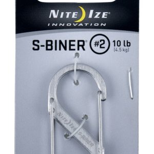 Nite Ize S-Biner 1.8 in. D Stainless Steel Silver Carabiner Key Holder