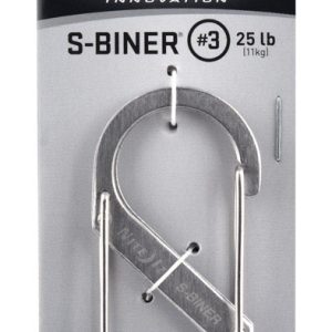 Nite Ize S-Biner 1.8 in. D Stainless Steel Silver Carabiner Key Holder