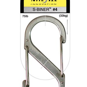 Nite Ize S-Biner 1.8 in. D Stainless Steel Silver Carabiner Key Holder
