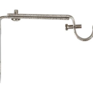 Umbra Nickel Silver Curtain Rod Bracket 3 in. L X 4.25 in. L