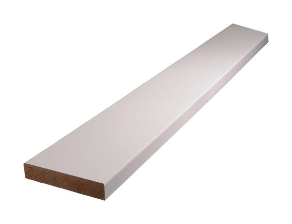 Alexandria Moulding 4 in. H X 96 in. L Primed White MDF Molding