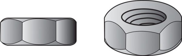 Hillman 5/16 in. Zinc Dichromate Steel USS Hex Nut 100 pk
