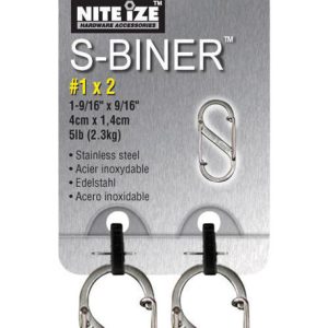 Nite Ize S-Biner 1.8 in. D Stainless Steel Silver Carabiner Key Holder
