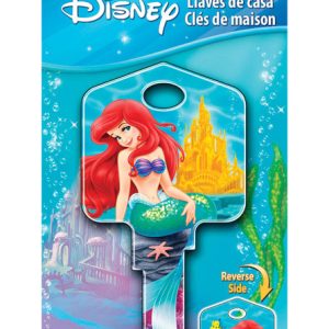Hillman Disney Ariel And Friends House Key Blank 66/97 KW1/KW10 Single For Kwikset and Titan Locks
