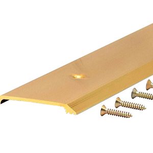 M-D 0.25 in. H X 2.5 in. W X 36 in. L Bright Aluminum Flat Top Threshold Gold