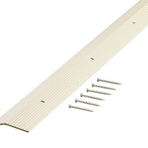 M-D 0.3 in. H X 36 in. L Almond Aluminum Carpet Trim