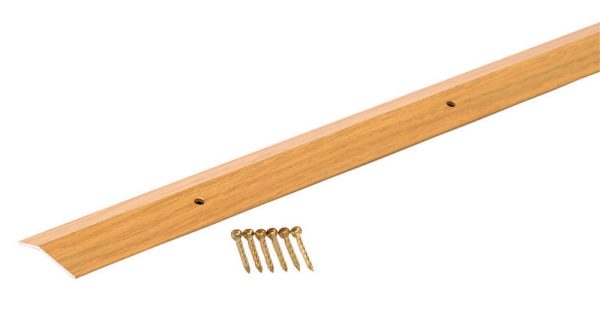M-D 0.38 in. H X 72 in. L Prefinished Brown Aluminum Carpet Trim